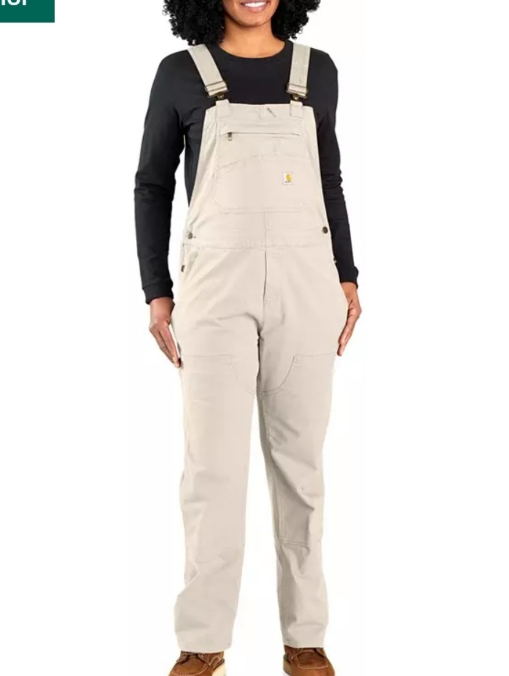 Carhartt Women's Tan Overalls Bib Jumpsuit